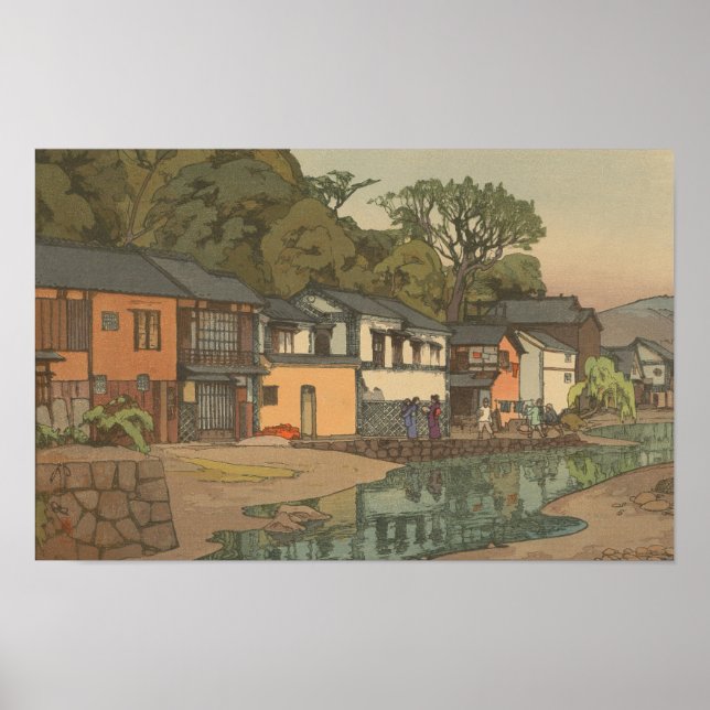 Poster Ukiyoe Art Japonês (Hiroshi Yoshida) (Frente)