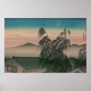 Poster Ukiyoe [Goyo] Lua da noite (XL)