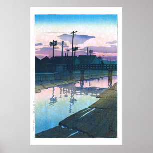 Poster ukiyoe - hasui - C02 - Kiba em Dusk -