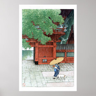 Poster ukiyoe - hasui - C06 - Sanno Shrine no início da S