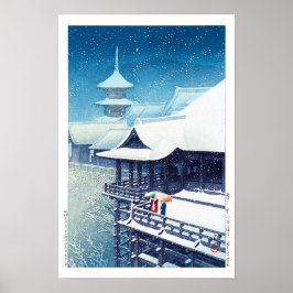 Poster ukiyoe - hasui - m07 - Primavera Snow -