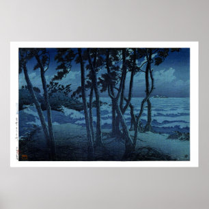 Poster ukiyoe hasui n10 Hinomisaki em Izumo