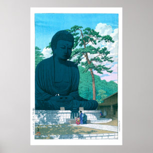 Poster ukiyoe - hasui - No.1 O Excelente Buda de Kamakura