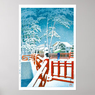 Poster ukiyoe - hasui - No.24 Ponte Yakumo no Nagata...