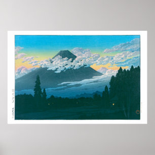 Poster ukiyoe - hasui - No.29 Próximo de Susono -