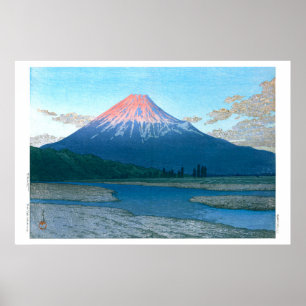 Poster ukiyoe - hasui - No.30 O rio Fuji -