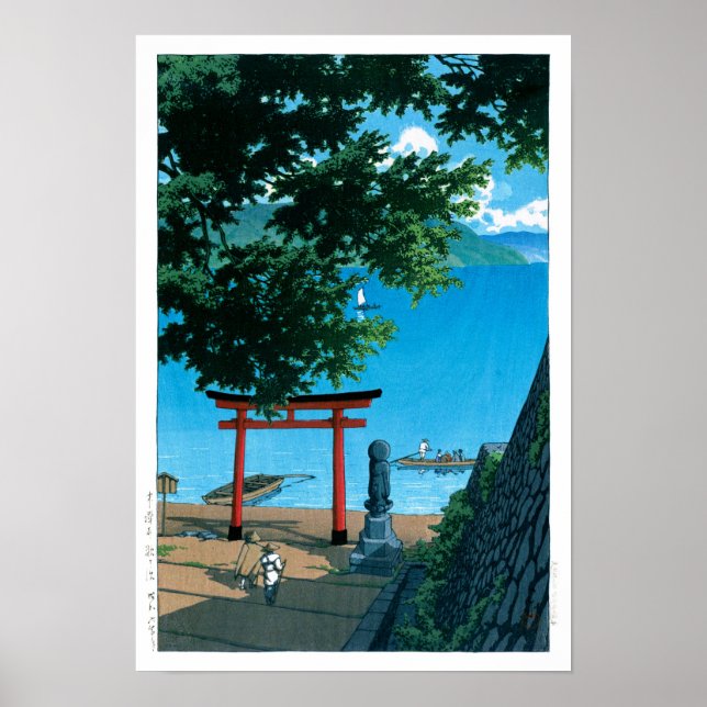 Poster ukiyoe - hasui - No.32 Chuzenji, Utagahama - (Frente)