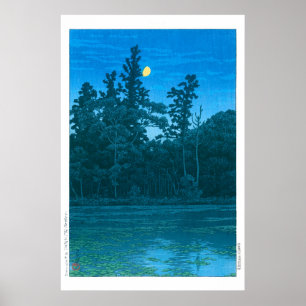 Poster ukiyoe - hasui - No.6 Sanpoji Pond (Shakujii) -
