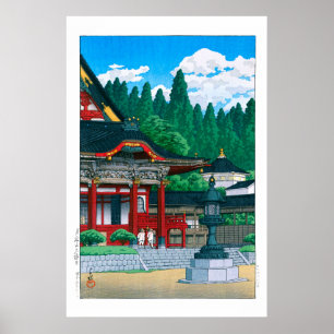 Poster ukiyoe - hasui - templo Kuonji n.º 36 no Monte Mi