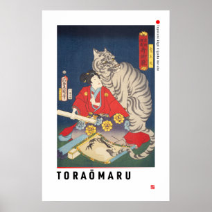 Poster ukiyoe - Toraomaru - mágico japonês -
