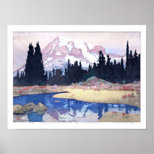Poster ukiyoe - Yoshida - 07 - Monte Rainier -