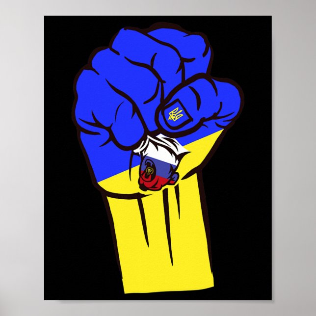 Poster Ukraine Strong  (Frente)