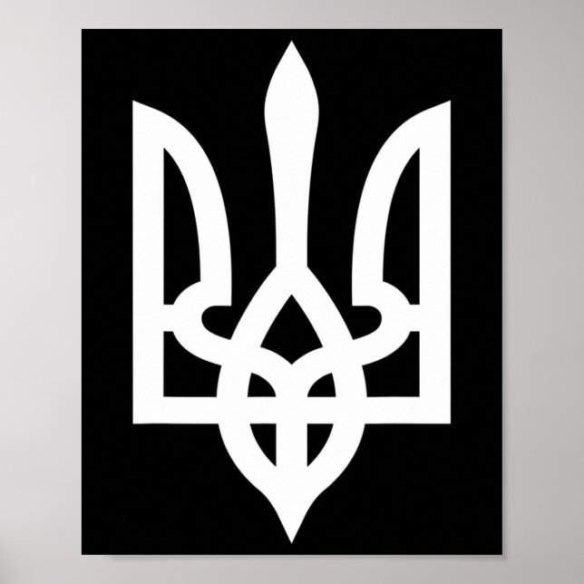 Poster Ukraine Tryzub  (Frente)