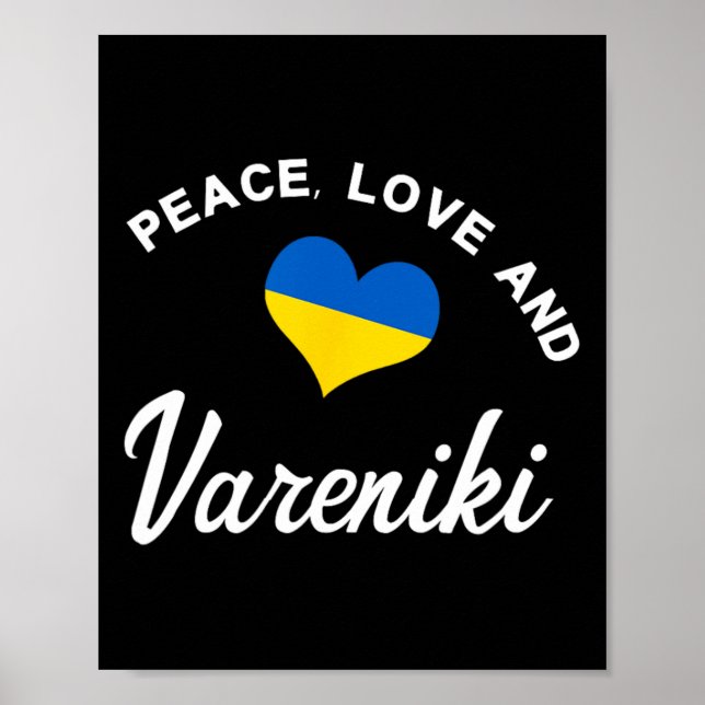 Poster Ukrainian Dumpling Ukraine Vareniki  (Frente)