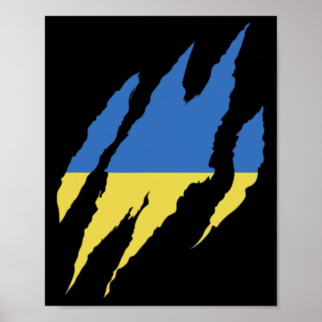 Poster Ukrainian Quote Ukraine Flag Ukraine Shirt  (Frente)