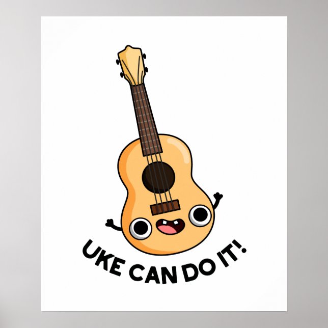 Poster Ukulele Pun Pode Fazer Isso Engraçado (Frente)