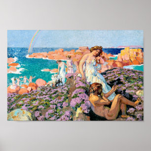 Poster Ulisses com Calypso, Maurice Denis