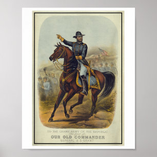 Poster Ulisses S. Grant On Horseback