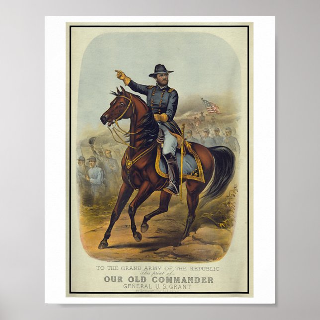 Poster Ulisses S. Grant On Horseback (Frente)