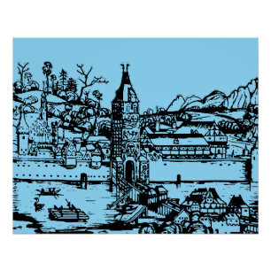 Pôster Ulm town, Baden-Württemberg, Alemanha