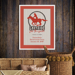 Poster Última Cavalgada da Noiva em Vermelho Desbotado