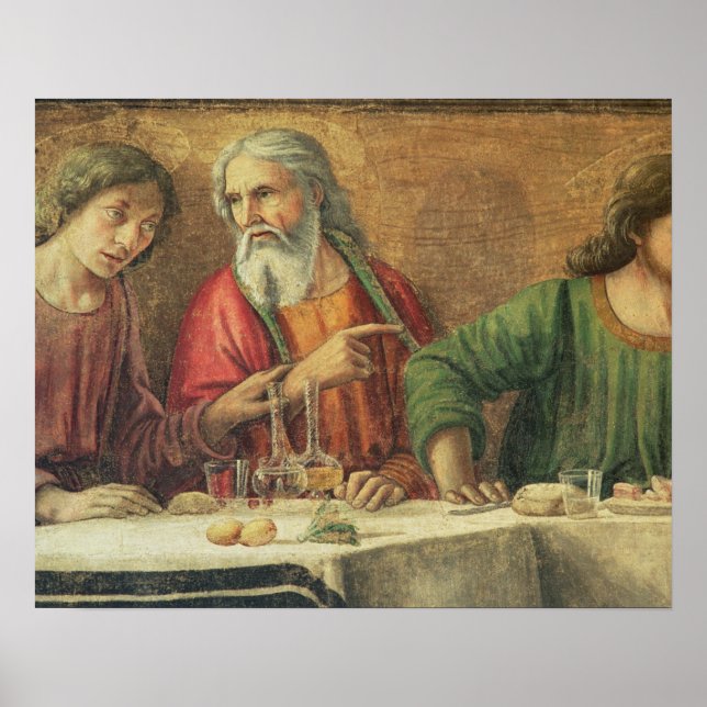 Poster Última ceia, 1480 (fresco) (pormenores 61997) 2 (Frente)