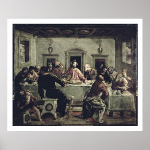 Poster Última ceia (óleo na canvas) 2
