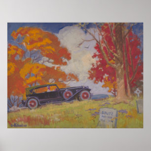Poster Última Execução de Stutz - Carro Clássico Kulhanek