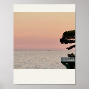 Poster ÚLTIMA LUZ — Arte Fotográfica de Pôr do Sol no Med