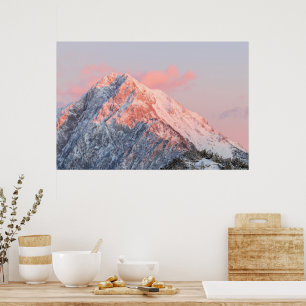 Poster Última luz solar na montanha Storžič, Eslovêni