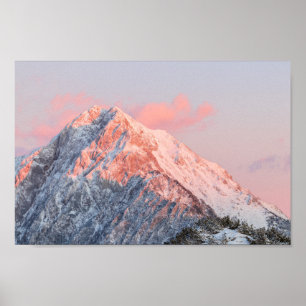 Poster Última luz solar na montanha Storžič, Eslovêni