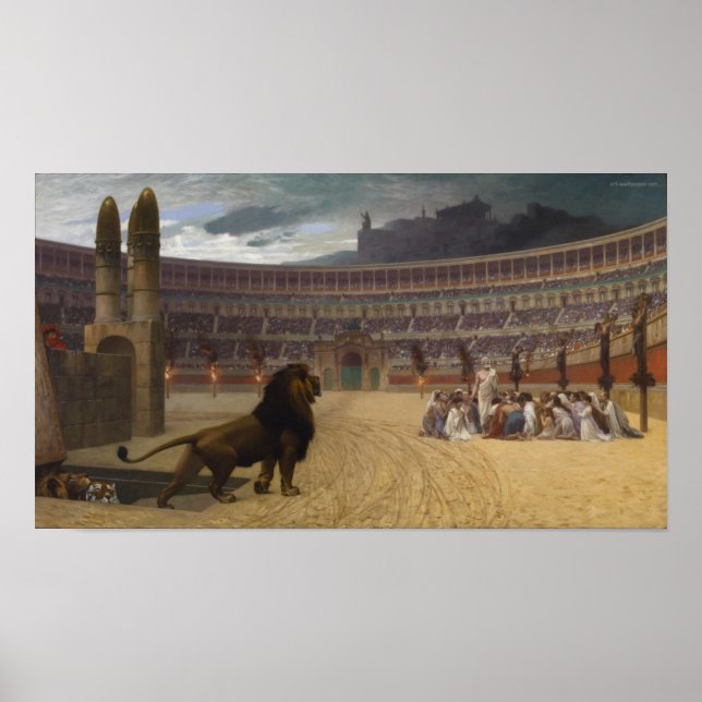 Poster Última Oração aos Mártires Cristãos (Frente)