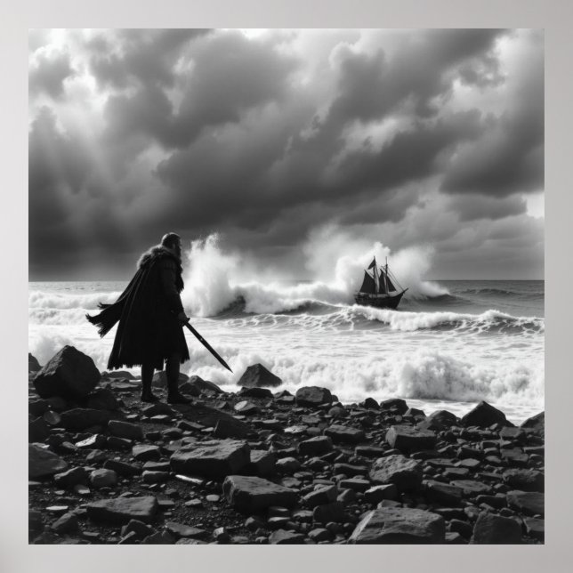 Poster Última posição de Viking - Arte Carvical da Bravur (Frente)