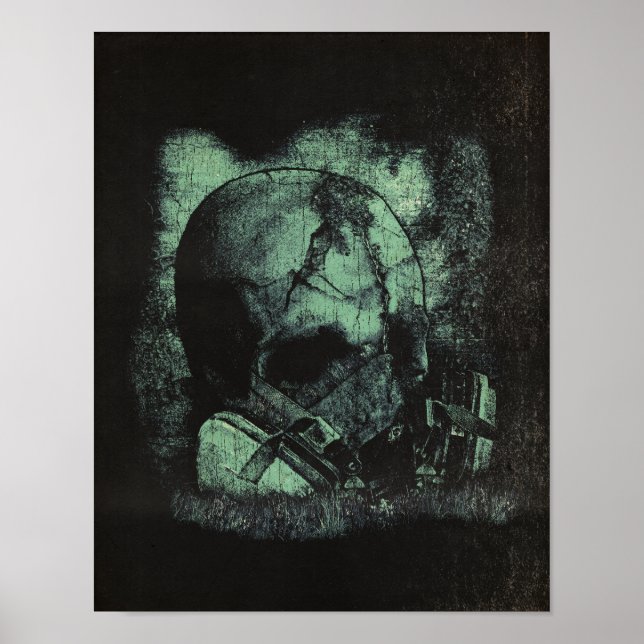 Poster Última respiração - Roupa de corrente tecno-distóp (Frente)