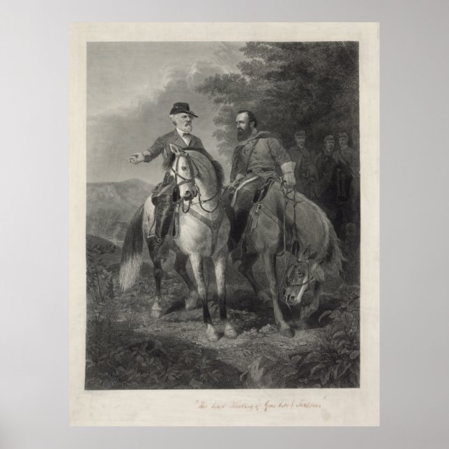 Poster Última Reunião de Robert E. Lee & Stonewall Jackso (Frente)