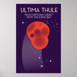 Poster Ultima Tule Keiper Belt Arte espacial