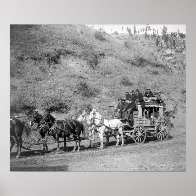 Pôster Última viagem da fotografia "Deadwood Coach" (Frente)