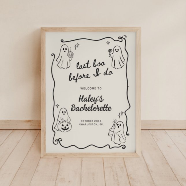 Poster Último Boo antes de dar boas vindas ao Halloween B (Criador carregado)