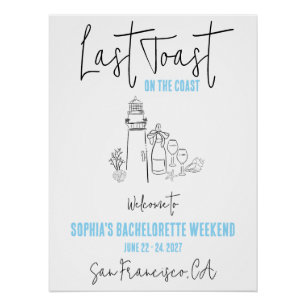 Pôster Último brinde na despedida de solteira na costa