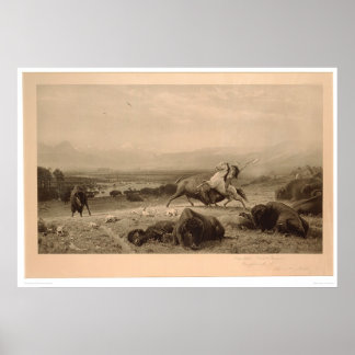 Pôster Último de Buffalo Bierstadt (0137A) - Restaurado