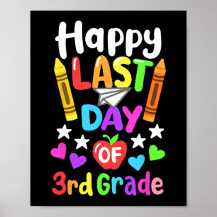 Poster Último Dia Da Escola, 3º Ano Cl De 2024 Crianças