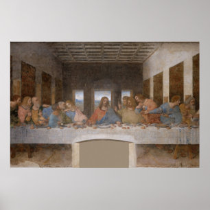 Poster Último jantar 1495 1498 de Leonardo da Vinci
