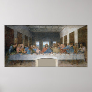 Poster Último jantar, Leonardo da Vinci, 1495-1498