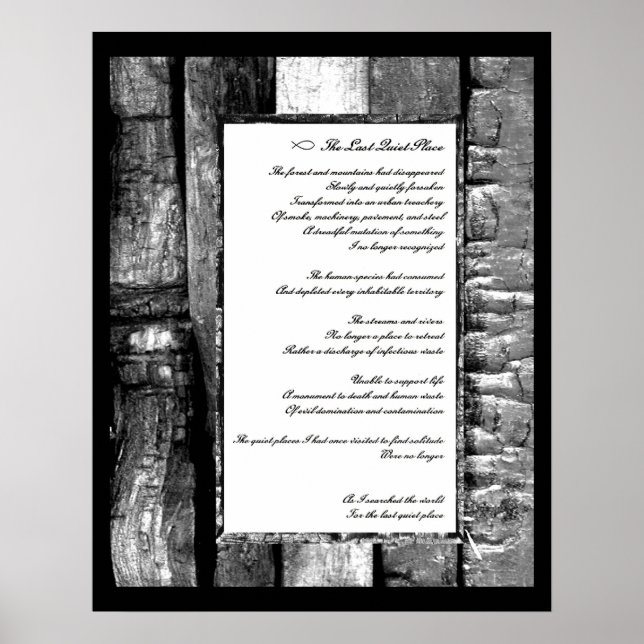 Poster Último lugar silencioso (Frente)