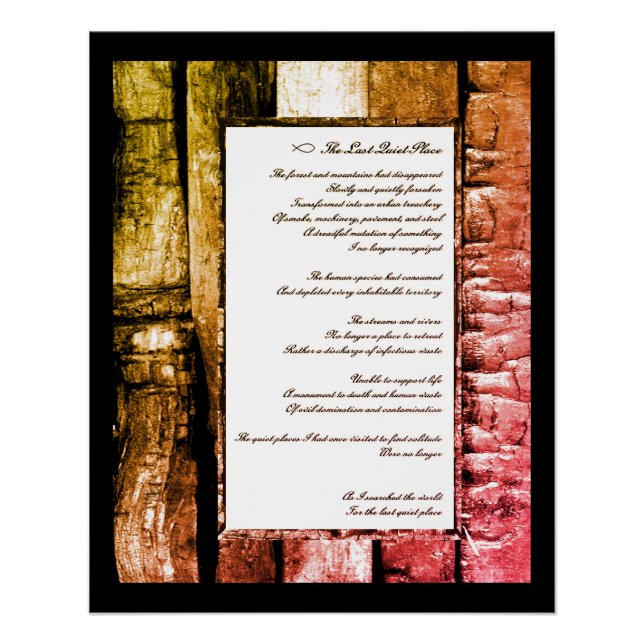 Pôster Último lugar silencioso (Frente)