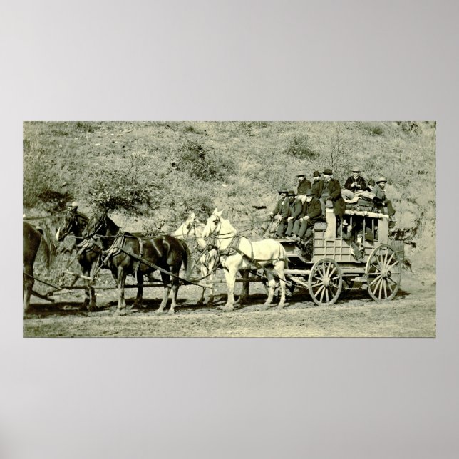 Pôster Último treinador Deadwood 1890 (Frente)