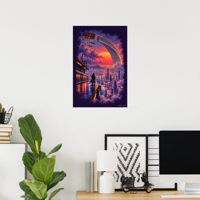 Poster Último Trem para Aurelion (Escritório em casa)