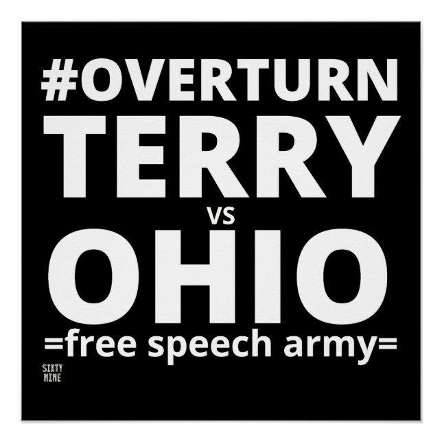 Pôster "ULTRAPASSAR TERRY vs OHIO" (Frente)