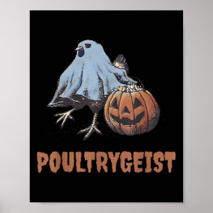Poster Ultrygeist Halloween Chicken Ghost