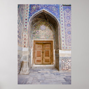 Pôster Ulug'bek Madrasah: Portal do Ornamentado